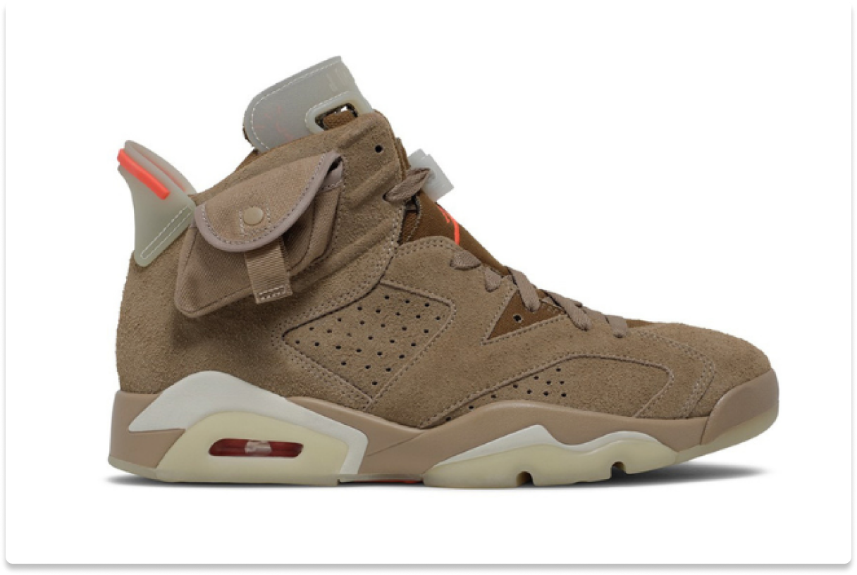 TRAVIS SCOTT X AIR JORDAN 6 RETRO 'BRITISH KHAKI'