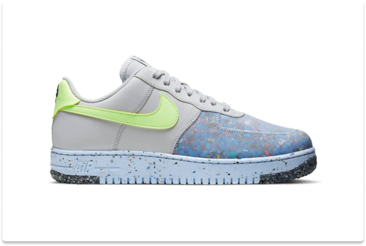 nike air force 1 crater pure platinum barely volt