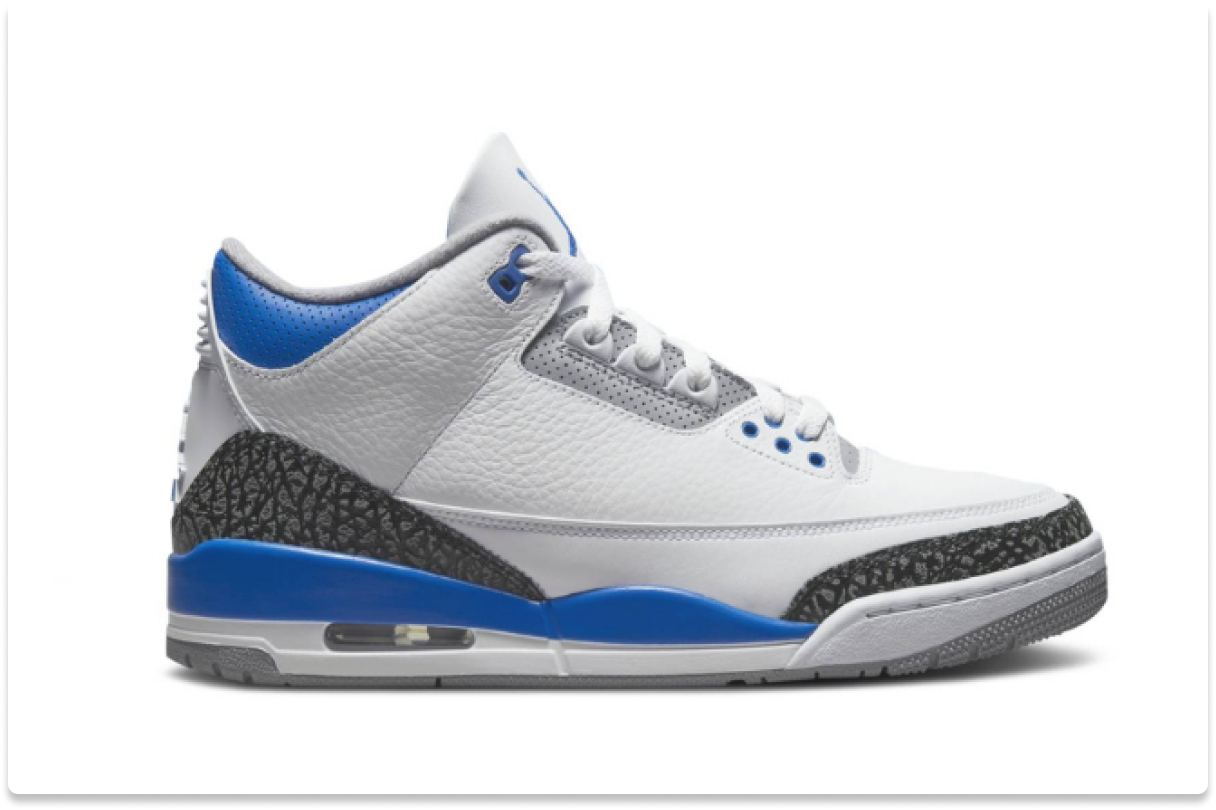 AIR JORDAN 3 RETRO 'RACER BLUE'