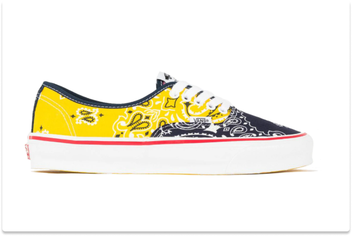 BEDWIN _ THE HEARTBREAKERS X VANS VAULT OG AUTHENTIC LX _MULTI‑COLOR PAISLEY_