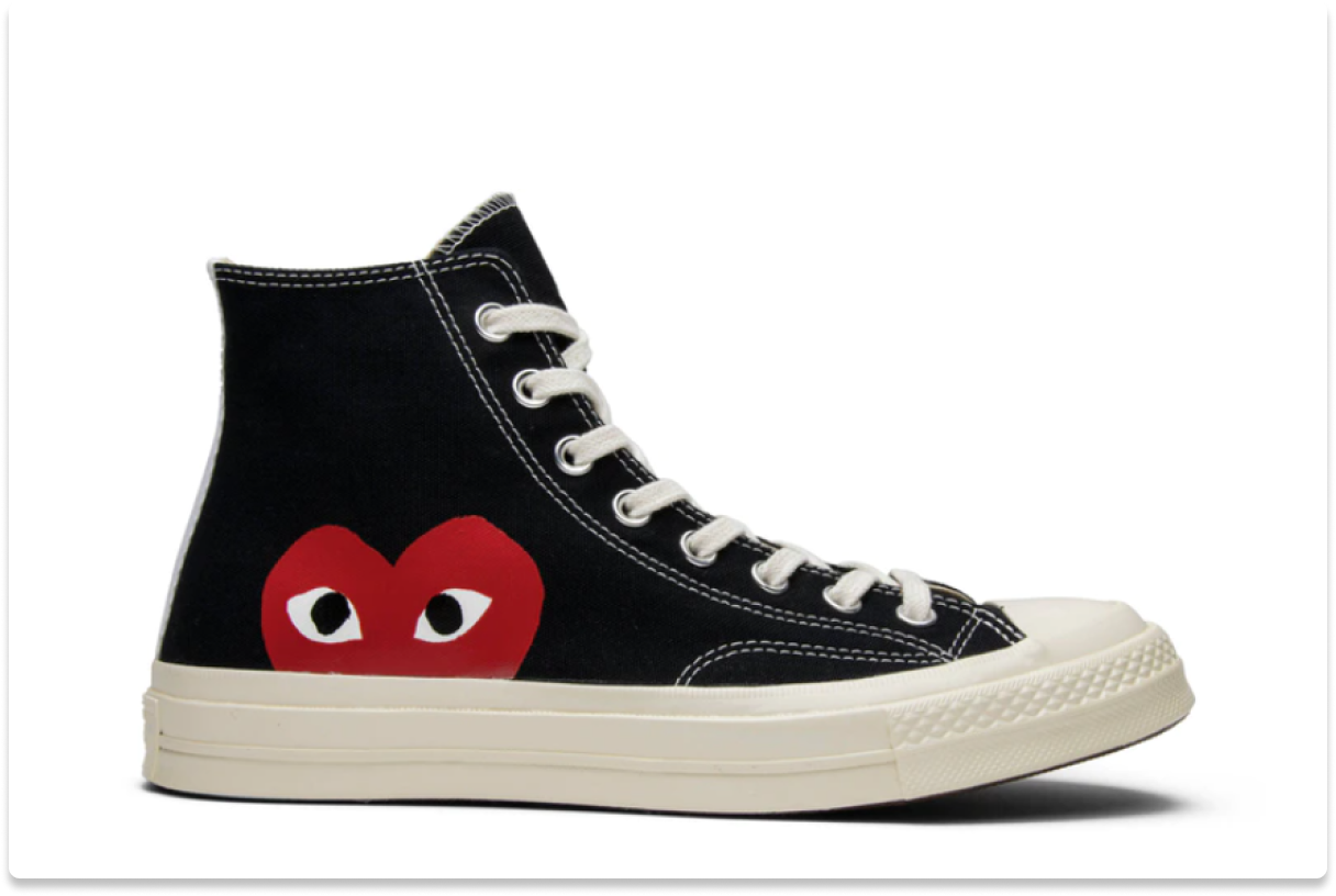 COMME DES GARÇONS X CONVERSE CHUCK TAYLOR ALL STAR HI _PLAY_