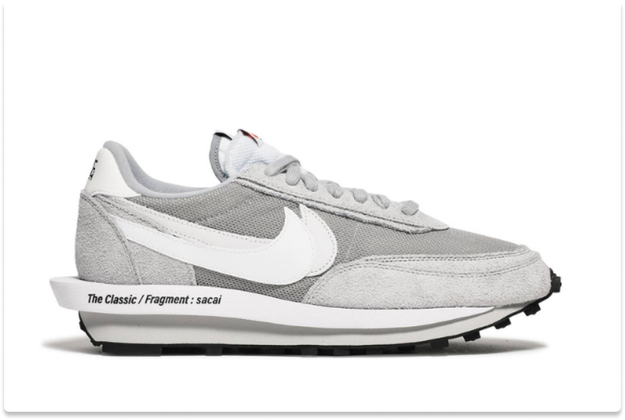 FRAGMENT DESIGN X SACAI X NIKE LDV WAFFLE 'LIGHT SMOKE GREY'