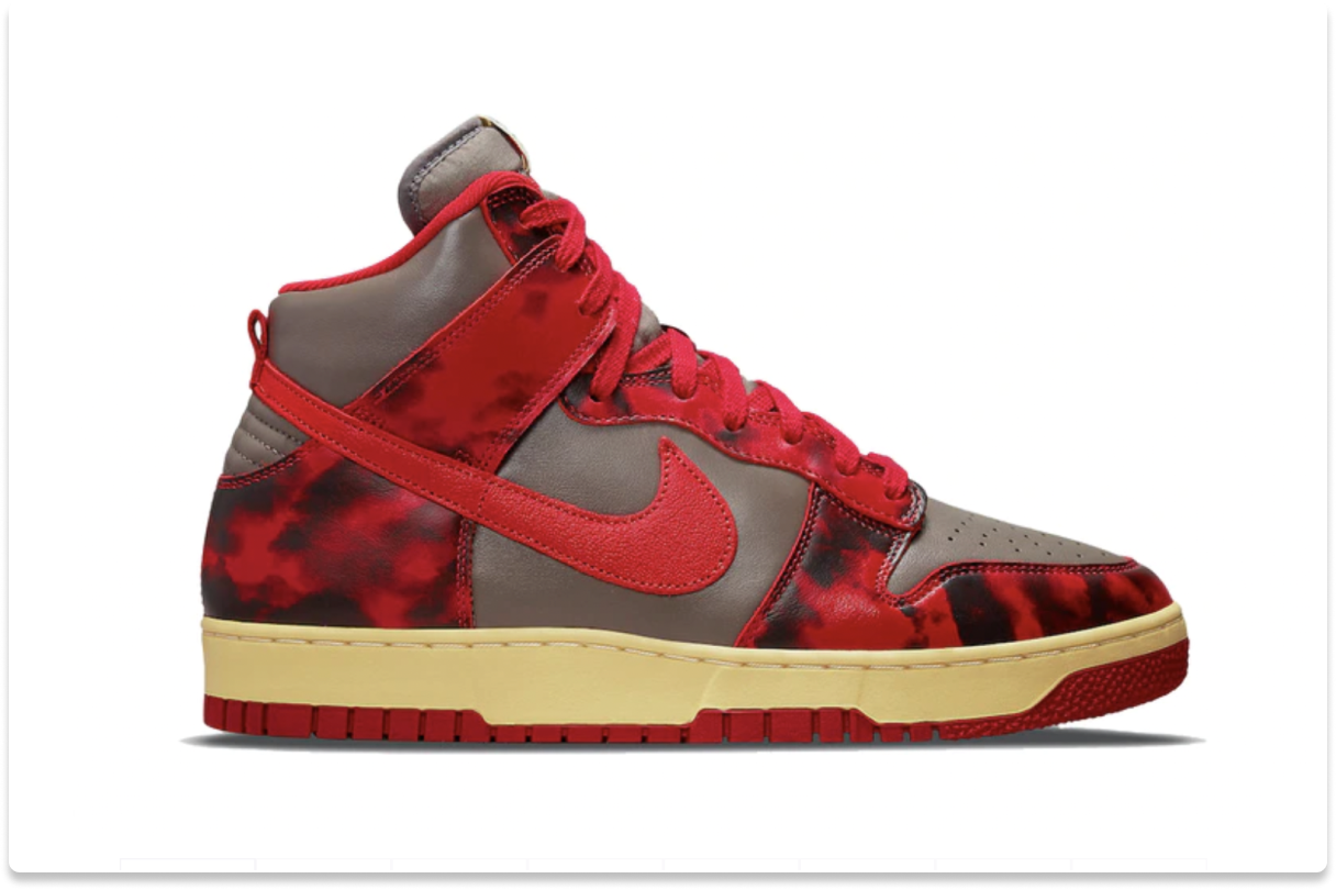 NIKE DUNK HIGH 1985 'ACID WASH RED'