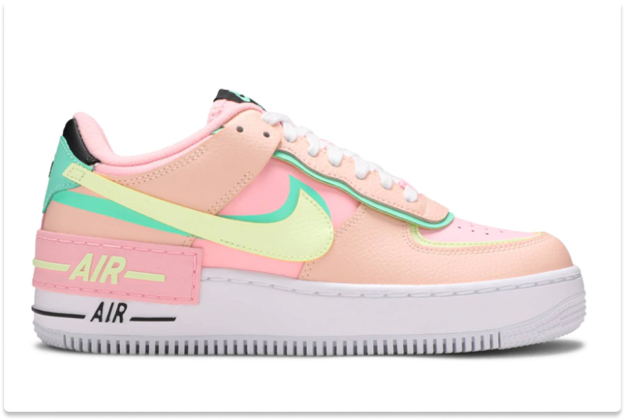 NIKE AIR FORCE 1 SHADOW 'ARCTIC PUNCH BARELY VOLT' (WMNS)