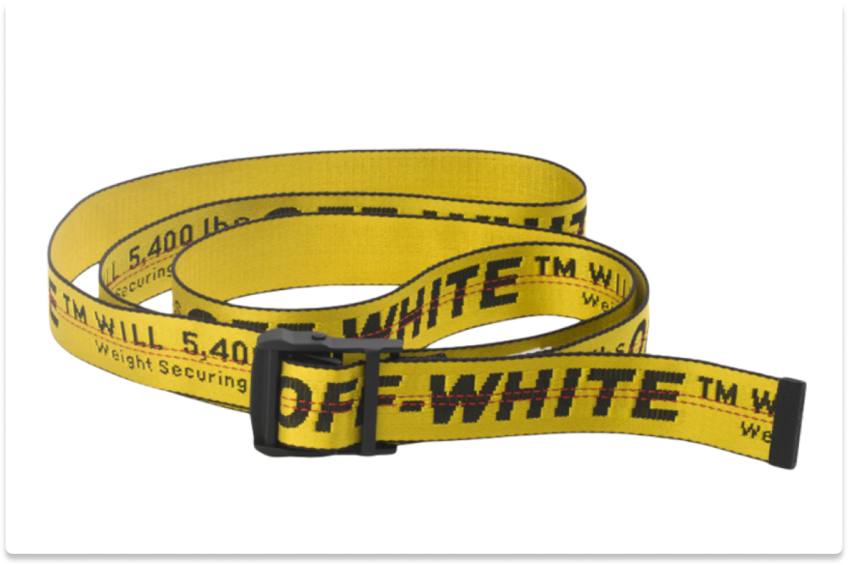 OFF‑WHITE INDUSTRIAL BELT (SS19) 