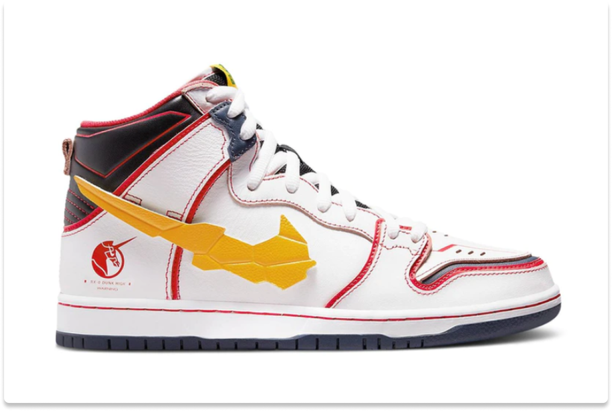 GUNDAM X NIKE SB DUNK HIGH 'PROJECT UNICORN ‑ RX‑0'