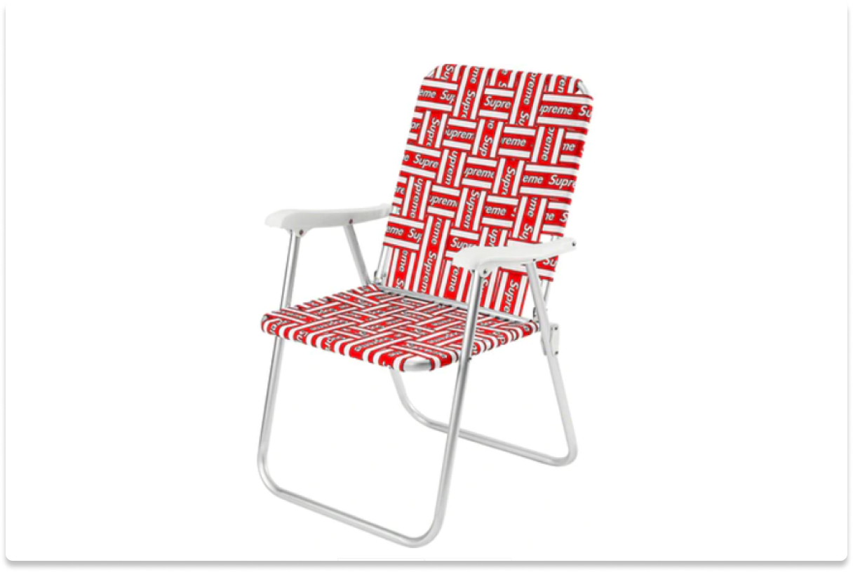 SUPREME LAWN CHAIR RED