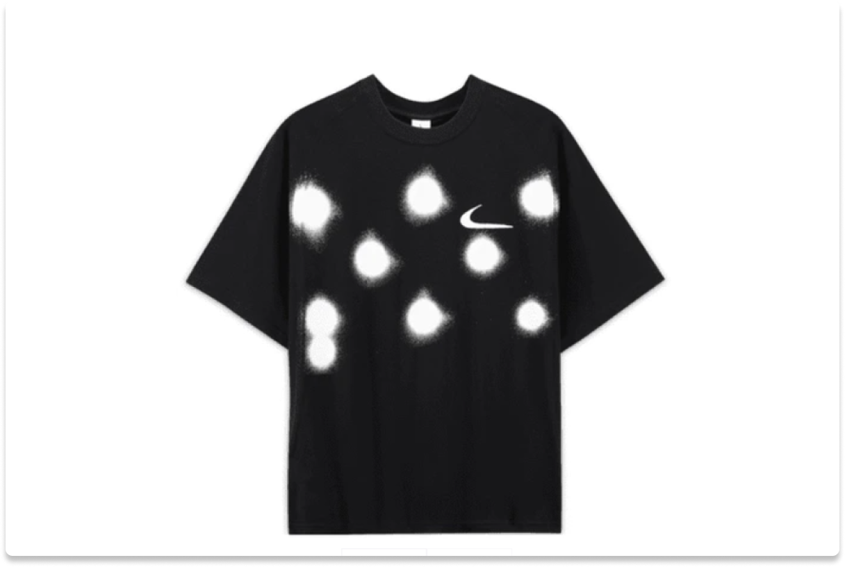 OFF‑WHITE X NIKE SPRAY DOT T‑SHIRT _BLACK_