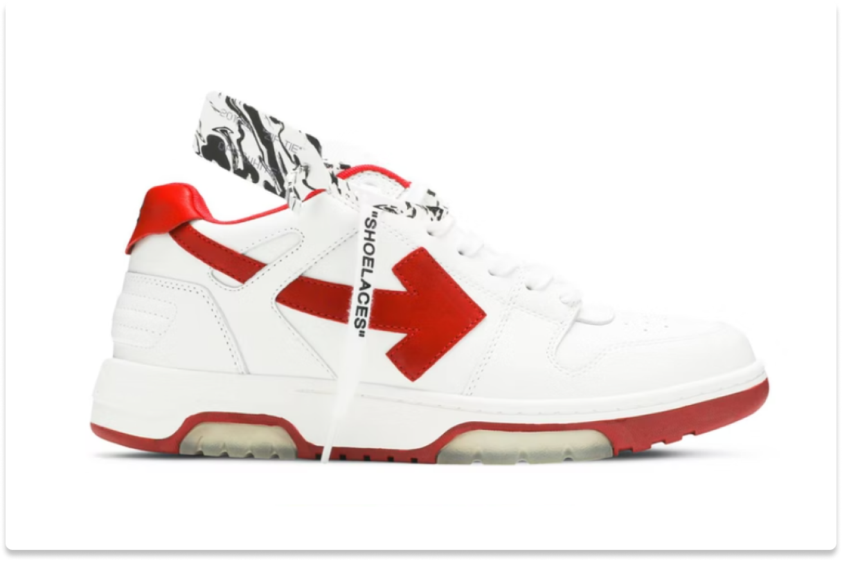 OFF‑WHITE OUT OF OFFICE 'WHITE RED'