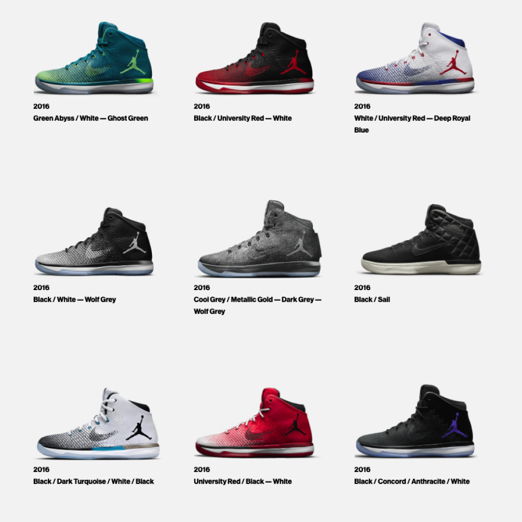 Air Jordan XXX1 Collection