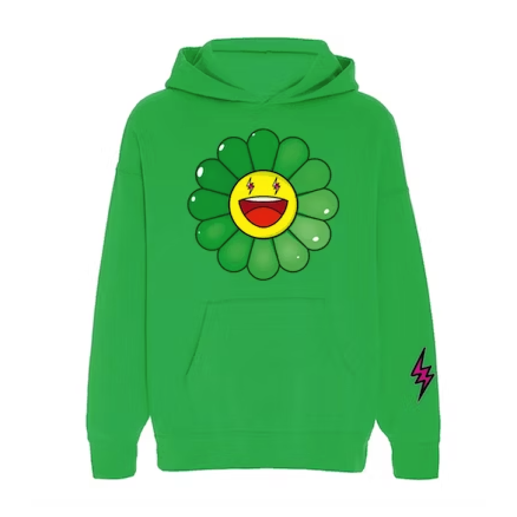J Balvin x Takashi Murakami Flower Hoodie Green