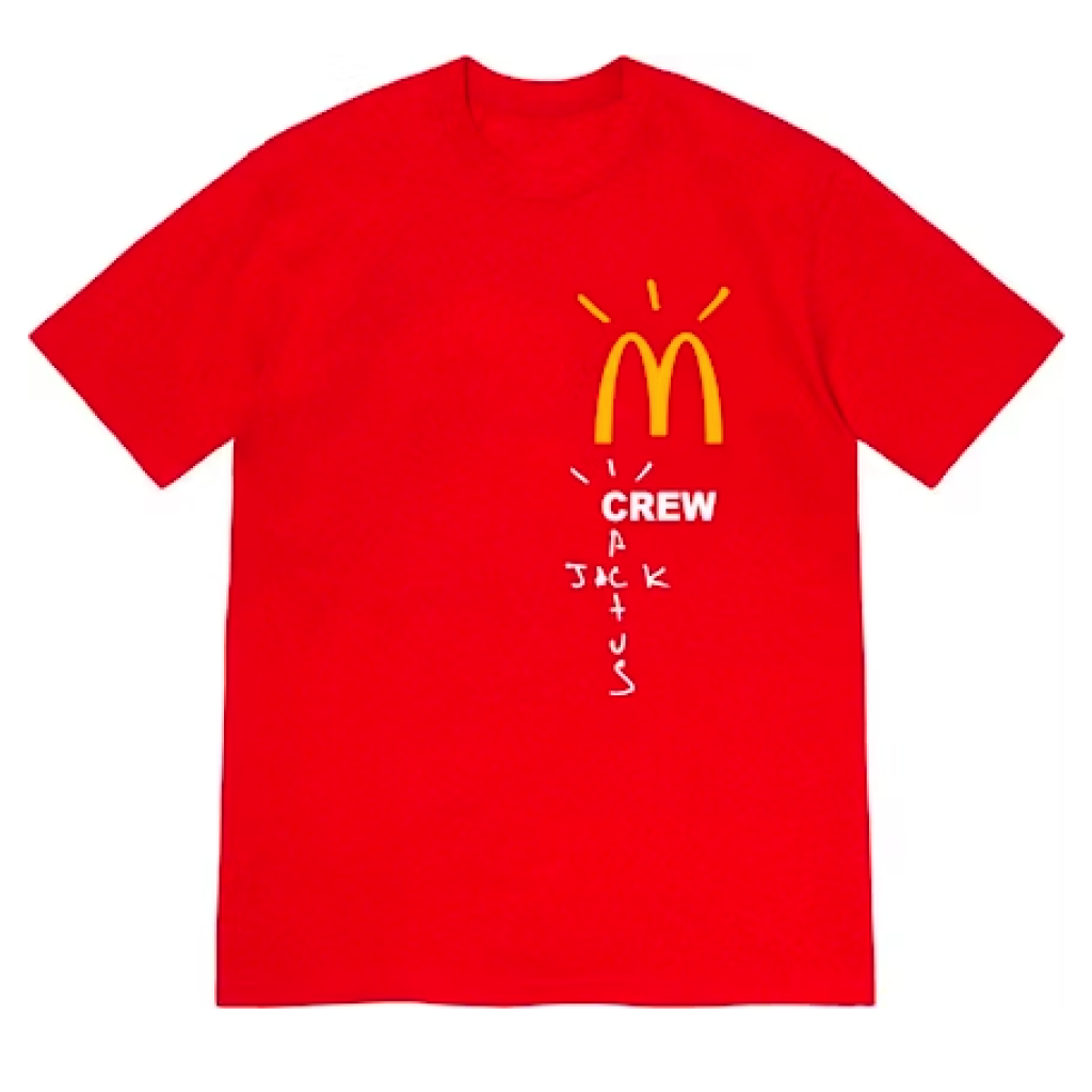 McDonald's x Travis Scott Crew T‑Shirt Red