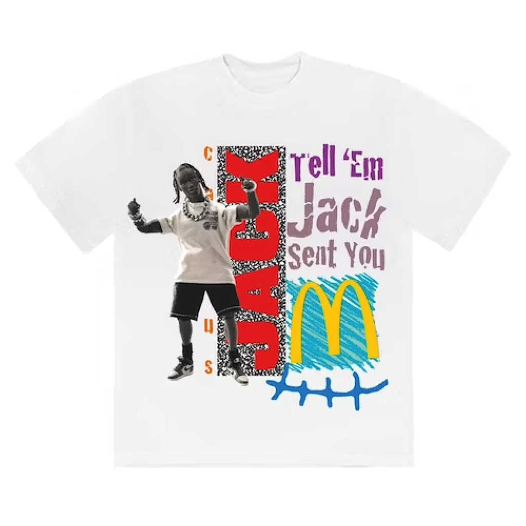 Mcdonald's x Travis Scott Jack Smile T‑Shirt White