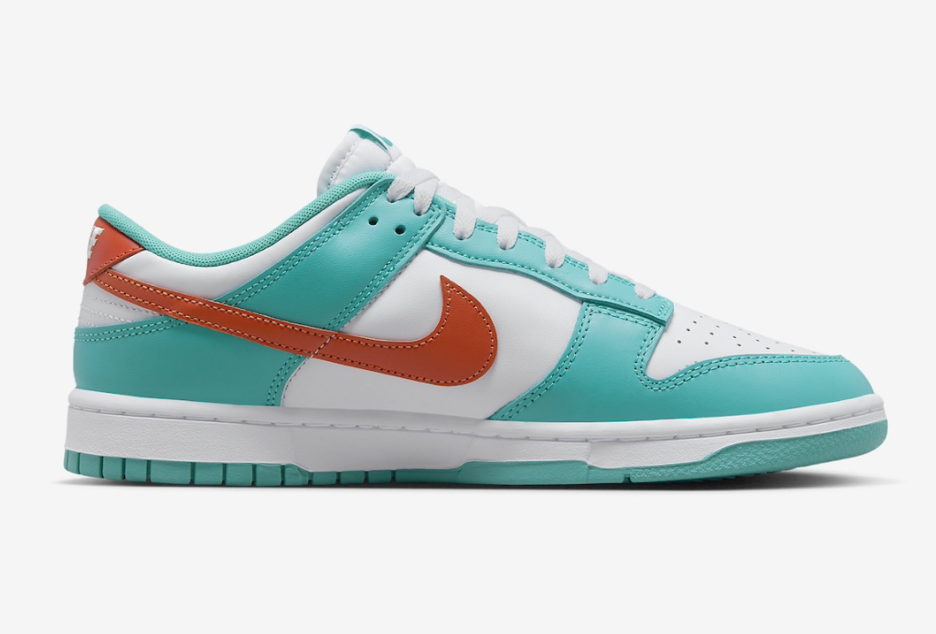 Exclusive Look: Nike Dunk Low 'Miami Dolphins' DV0833-102 - Novelship News