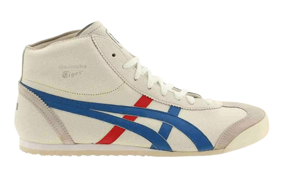 Onitsuka Tiger Mid Runner - sleek black and white high-top sneakers with retro detailing