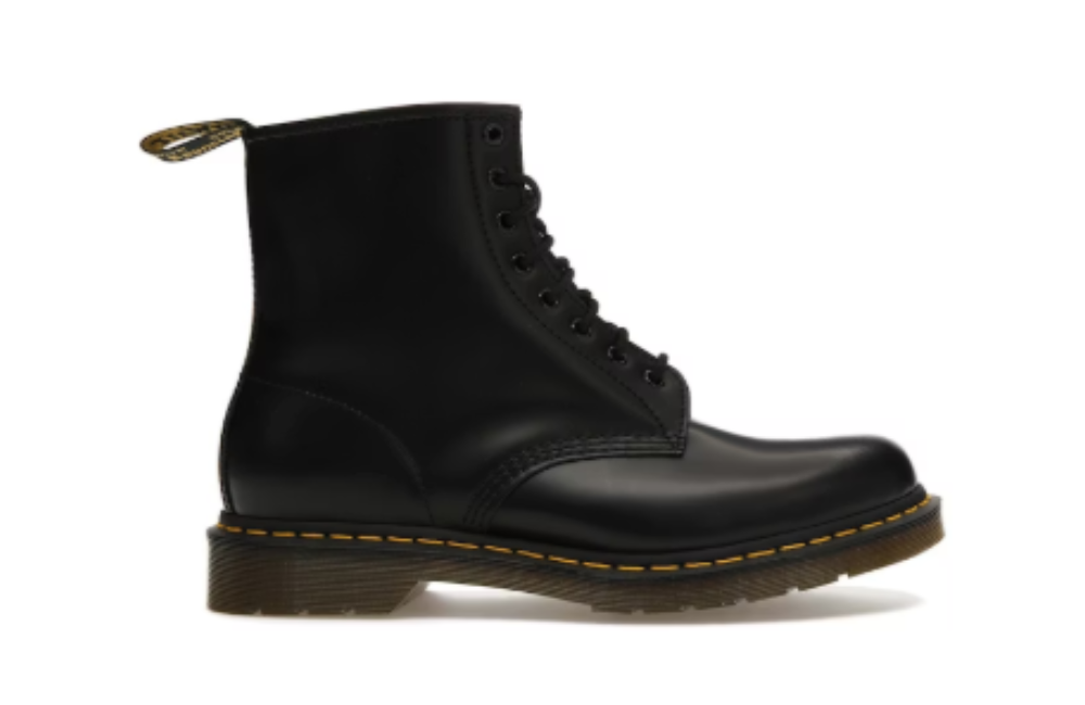 Dr. Martens 1460 Smooth Leather Lace Up Boot 'Black'