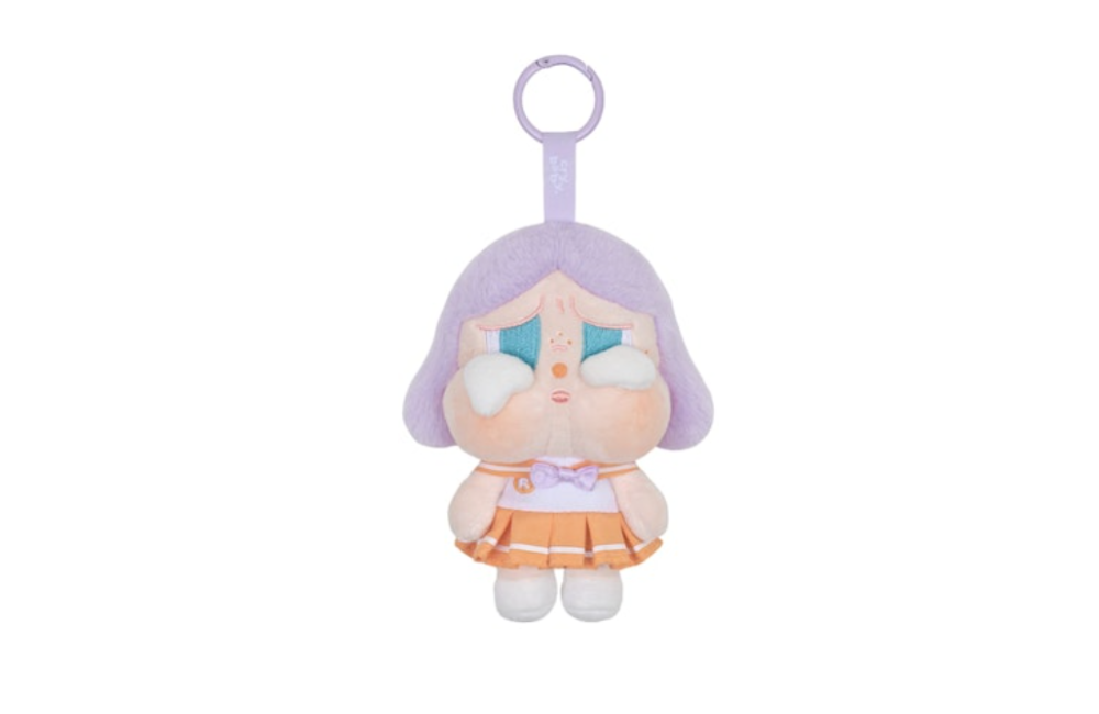 Pop Mart CRYBABY Sunset Concert Series Plush Pendant Bright Orange