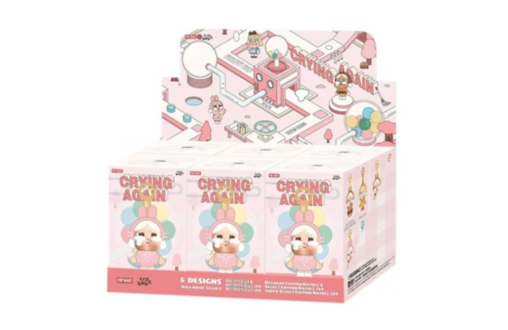 Pop Mart CryBaby Crying Again Series Vinyl Face Plush Sealed Case (6 Blind Box)