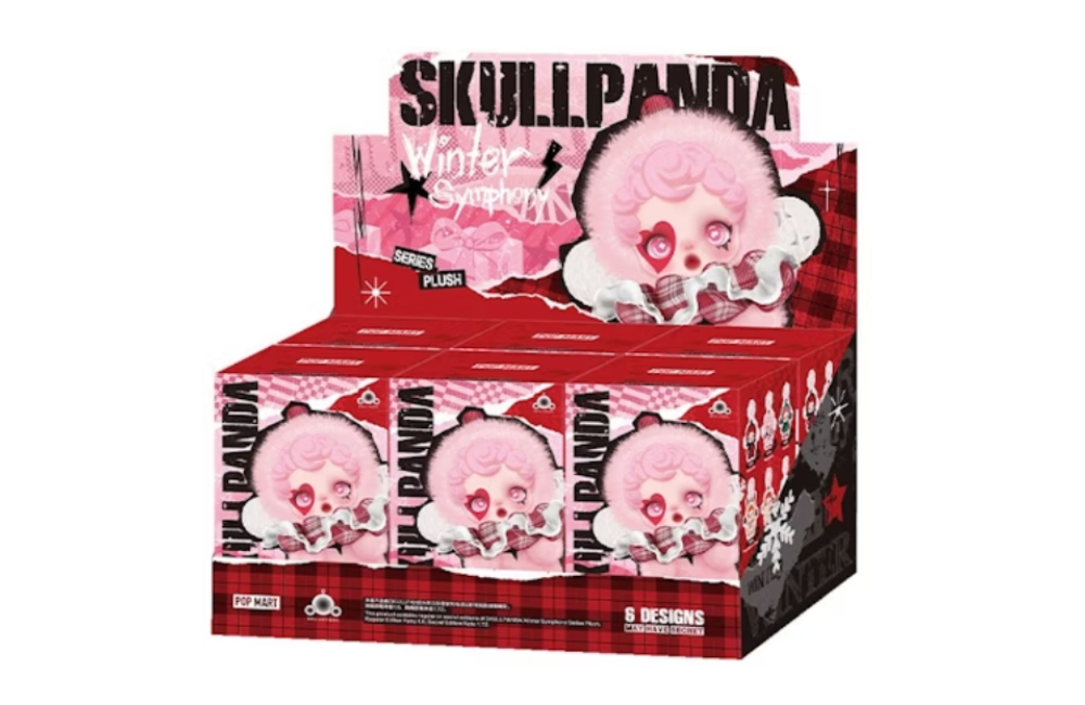 Pop Mart SKULLPANDA Winter Symphony Series Vinyl Face Plush Pendant Sealed Case (6 Blind Box)