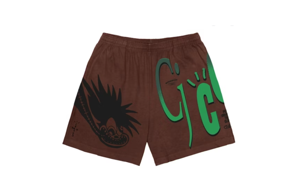 Travis Scott Cactus Jack CJ CC Shorts Brown