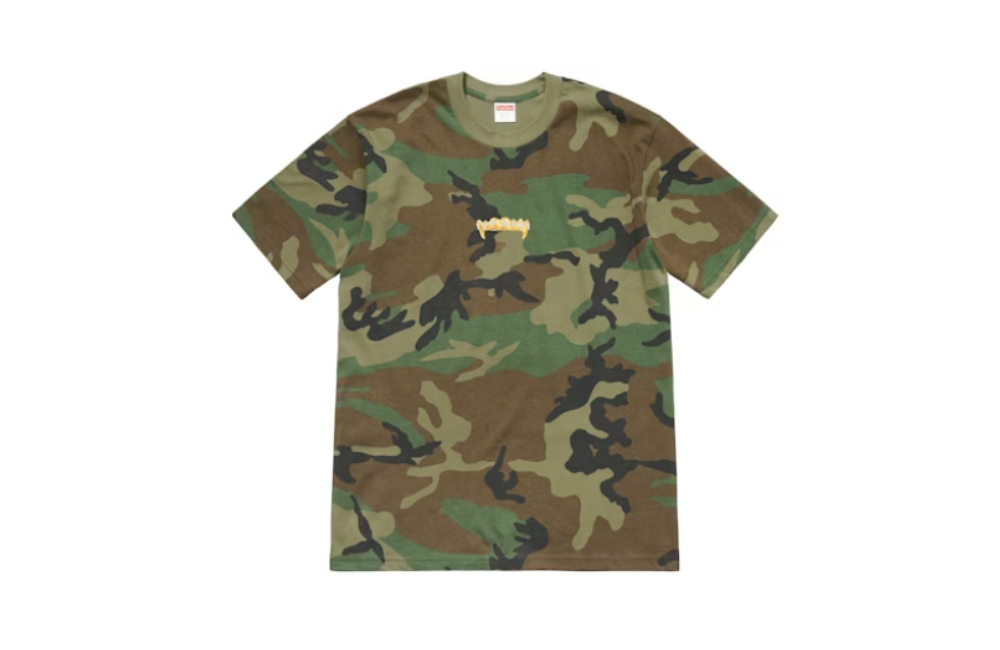 Supreme Fronts Tee Woodland Camo