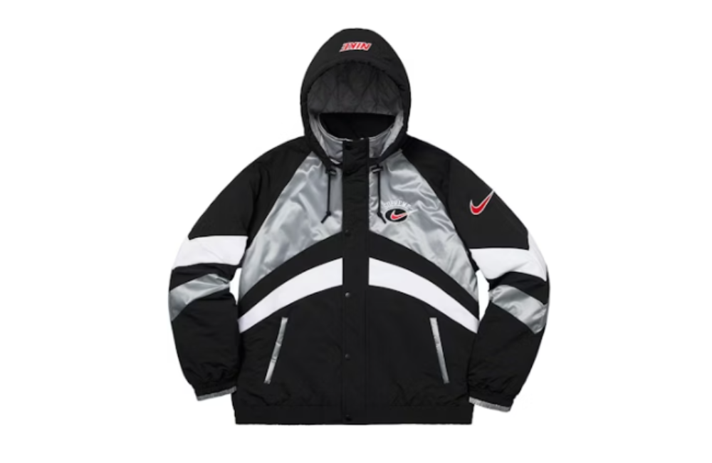 Supreme x Nike Hooded Sport Jacket Silver