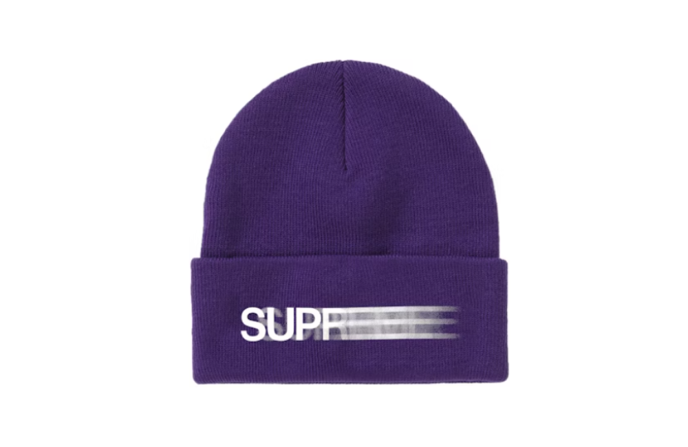 Supreme Motion Logo Beanie Purple