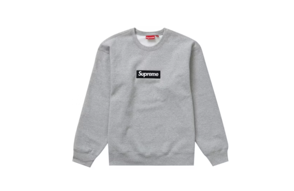 Supreme Box Logo Crewneck (FW22) Heather Grey