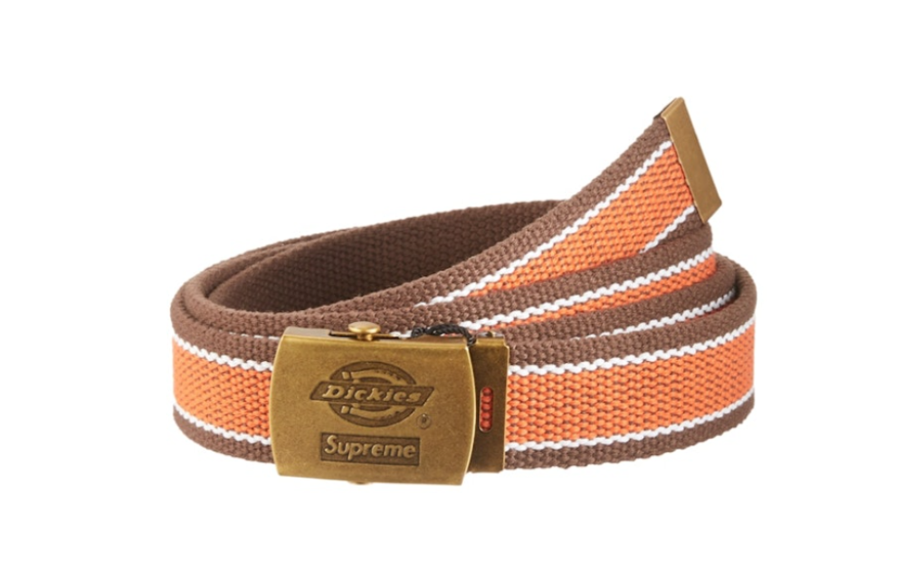 Supreme x Dickies Stripe Webbing Belt 'Brown'
