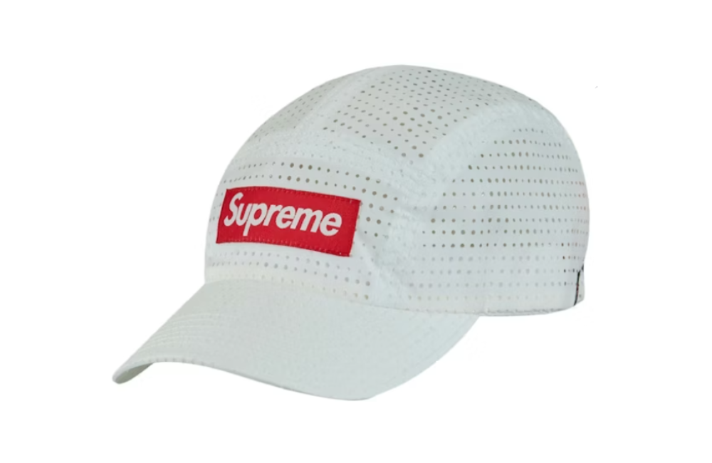 Supreme Perforated Camp Cap (SS22) 'White'