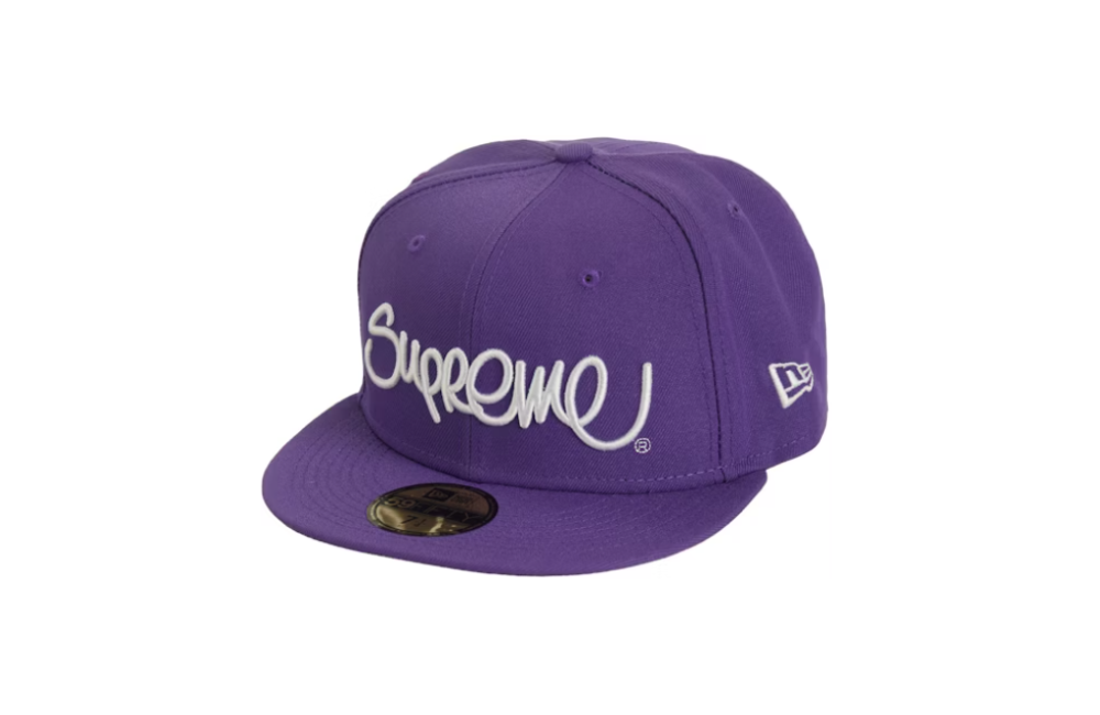Supreme Handstyle New Era Purple