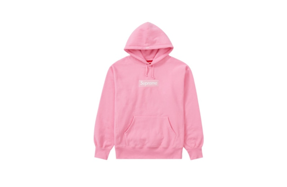 Supreme Box Logo Hooded Sweatshirt (FW21) Pink