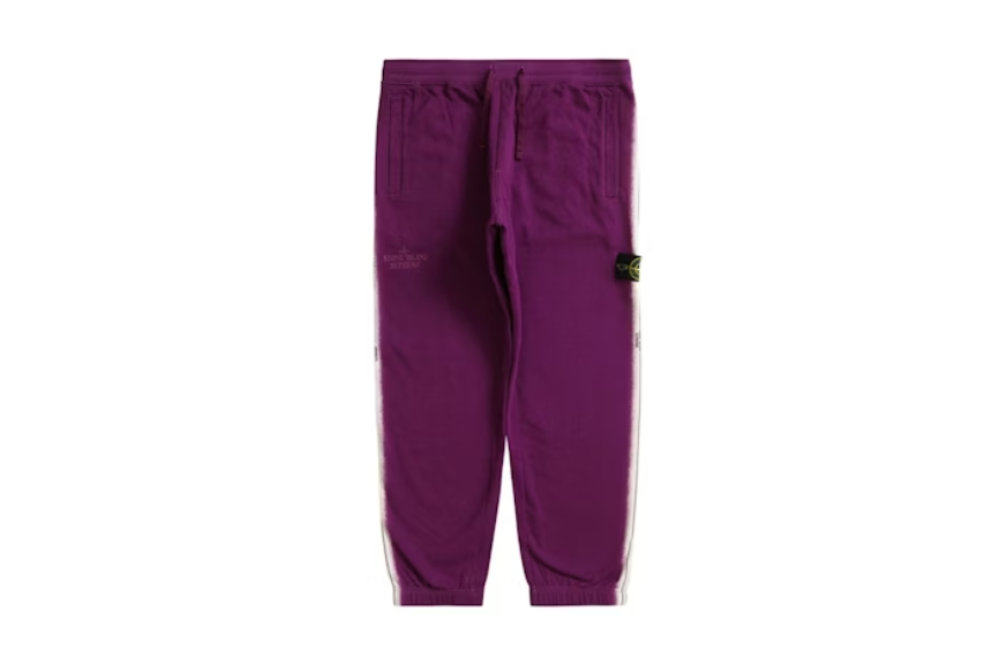 Supreme x Stone Island Stripe Sweatpant Purple