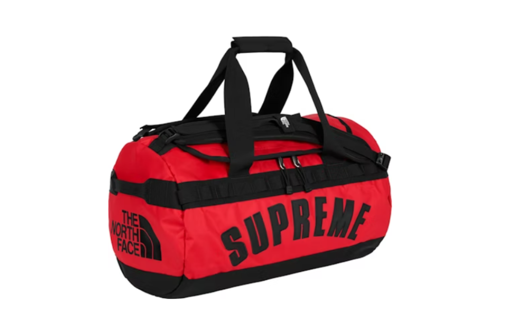 Supreme x The North Face Arc Logo Base Camp Duffle Bag Red