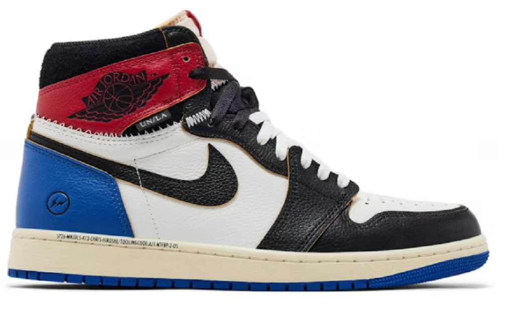 Fragment Design x Union x Jordan x Air Jordan Air 1 Retro High OG 'Varsity Red Sport Royal'