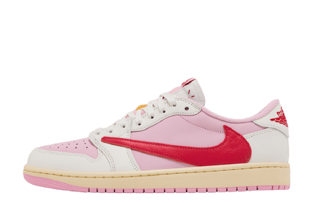 Travis Scott x Air Jordan 1 Low 'Sail Tropical Pink'