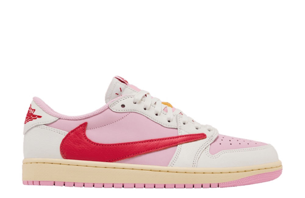 Travis Scott x Air Jordan 1 Low 'Sail Tropical Pink'